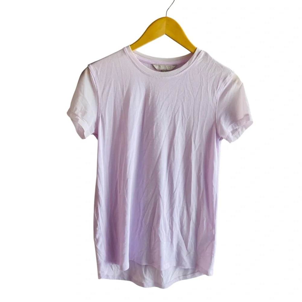 Athleta Cloudlight Hybrid Pink Tee Size Small - Picture 4 of 8